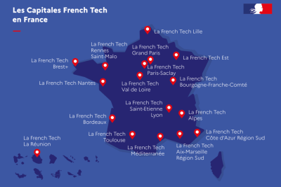 Carte des Capitales FT en France - Agrandir l'image 1 sur 2, fenêtre modale